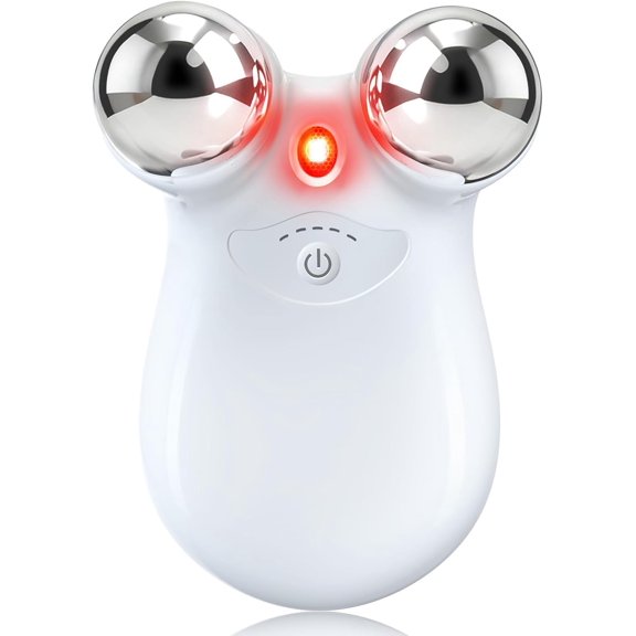 CNV 2-in-1 Red Light Microcurrent Facial Device | Enhances Lifting & Firming Capabilities | Reduces Wrinkles and Puffiness | Smart Photon Micro-Current Device