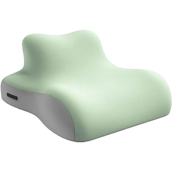 CNV 2025 Ergonomic Pillow with Ice Silk Fabric, Memory Foam Pillows Support for Back, Neck & Leg Pain Relief, Bed Pillow for Reading, Sleeping & Massage, Removable Washable Cover (Green)
