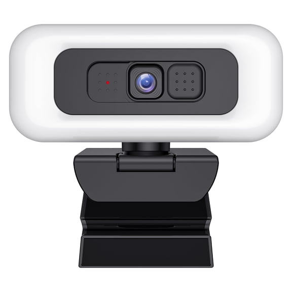 CNV 2K Ultra HD USB Webcam with Built-in Mic and Fill Light, Camera for Live Streaming & Video Meeting