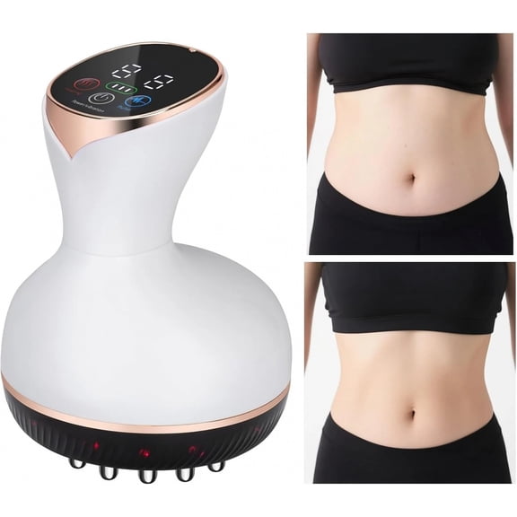 CNV 4-in-1 Heated Body Sculpting Massager, Handheld Rechargeable Device with Vibration, Red Light and Microcurrent Pulse, Skin Toning & Firming for Full Body Care