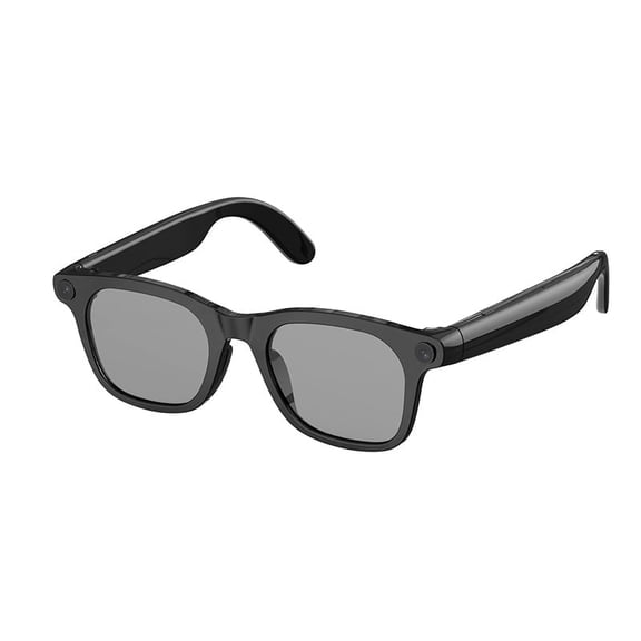 CNV AR Navigation Smart Eyewear Black Frame Gray Lens 300mAh Battery Music Player & Translation Function