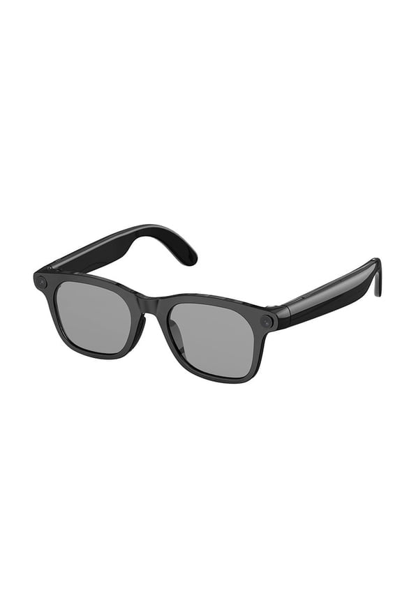 AR Navigation Smart Eyewear Black Frame Gray Lens 300mAh Battery Music Player & Translation Function