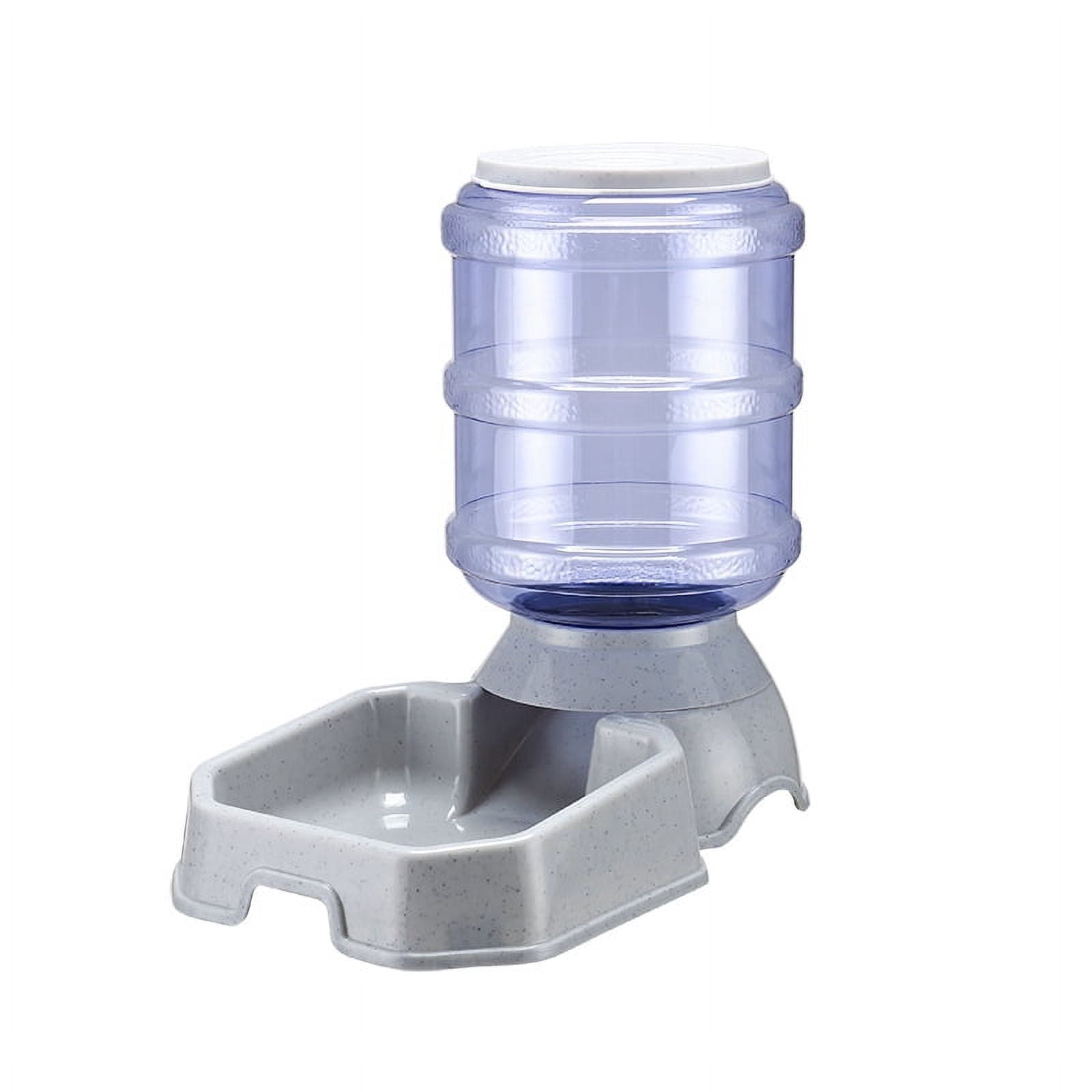 CNV Automatic Pet Food Feeder, Automatic Feeders for Pets, High Capacity Pet Food Bowl Gravity Water Dispenser Pet Bowl for Dogs Cats 3.8 L Dog Accessories, Gray