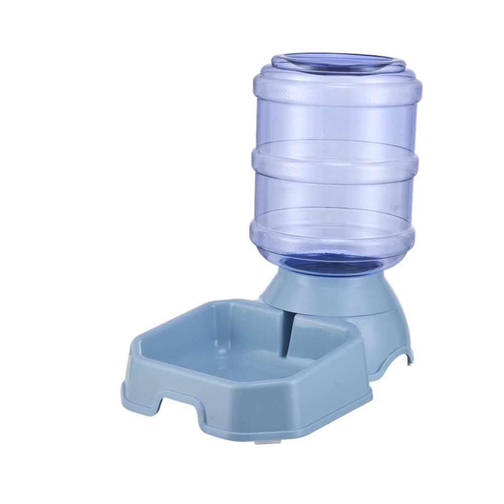 CNV Automatic Waterer Feeder, Automatic Feeders for Pets, High Capacity Pet Food Bowl Gravity Water Dispenser Pet Bowl for Dogs Cats 3.8 L Dog Accessories, Blue