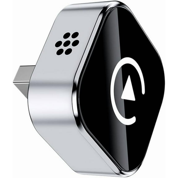 CNV CarPlay Adapter for iPhone Android, 2 in 1 Bluetooth Carplay Plug and Play for Car, with 2.4/5GHz WiFi and Bluetooth 5.0, 2025 Upgraded Mini USB Wireless Apple Car Play Adapter (Style-C)