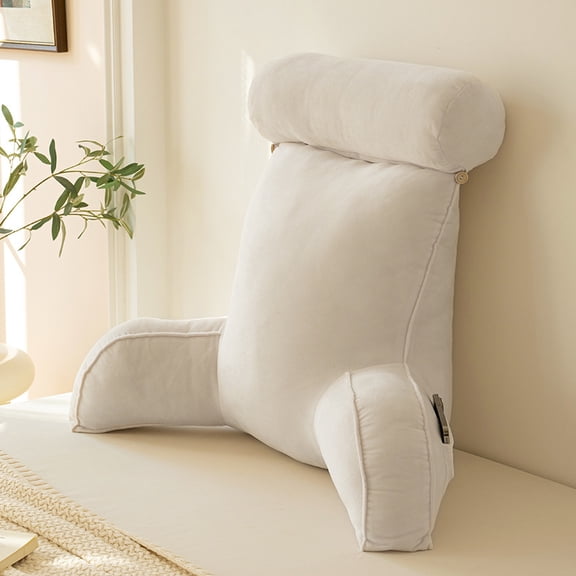 CNV Cozy Lumbar Reading Pillow | Multi-Use Dorm Bed Headrest & Sofa Back Cushion | Ergonomic Waist & Neck Support Pillow 🛌✨
