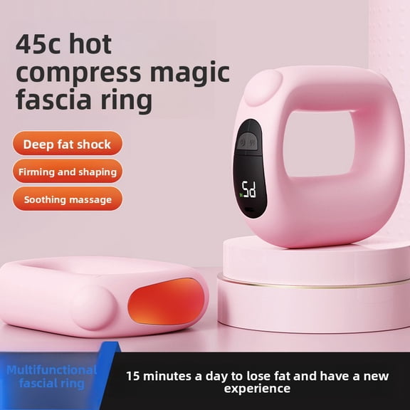 CNV Ergonomic Heated Muscle Activation Ring, 5 Intensity Levels for Full Body Relaxation, Type-C Rechargeable Handheld Massager for Neck Arms and Legs, Wellness Gift