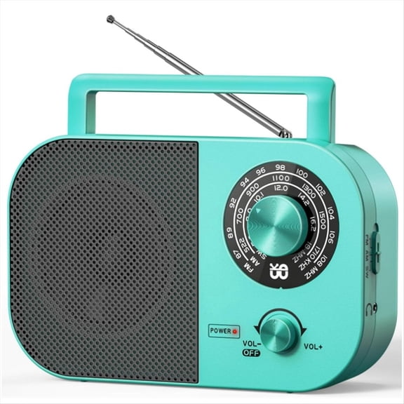 CNV AM FM SW Shortwave Radio, Portable Radio with Loud Speaker, Battery & AC Powered Plug in Wall Transistor Radio for Home Outdoor Emergency Use, US Plug