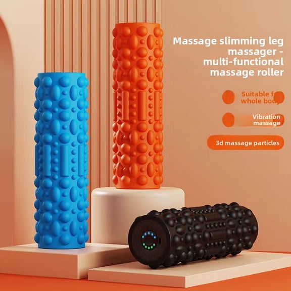 CNV High-Intensity Vibrating Foam Roller with 5 Adjustable Speeds, Electric Deep Tissue Massager for Post-Workout Recovery and Stretching, Rechargeable