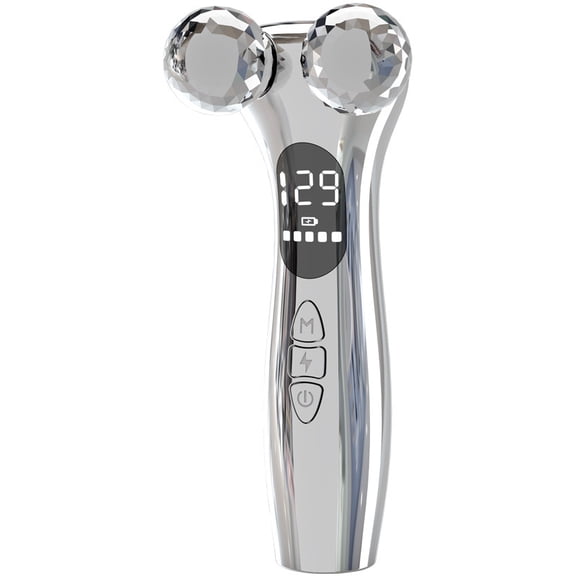 CNV Intelligent 4D Rolling Contouring Tool, Portable EMS Pulse Skin Vitalizer with Adjustable Intensity, Ergonomic Handheld Massager for Face and Body Wellness
