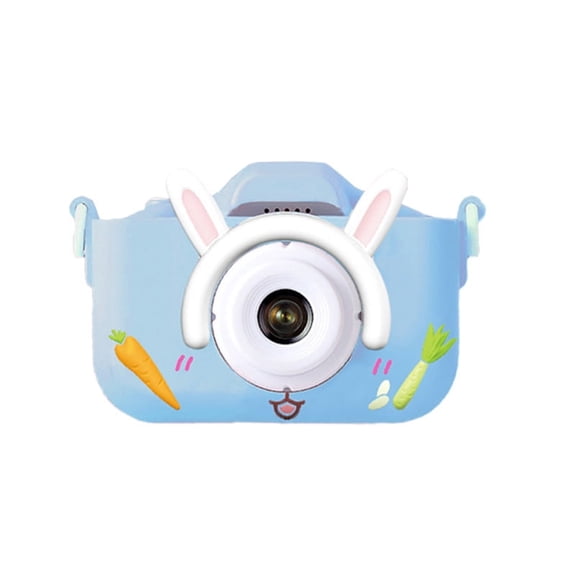 CNV Kids Digital Camera, 12MP, 2" Screen, Blue Bunny Design, Photos & Videos with Games