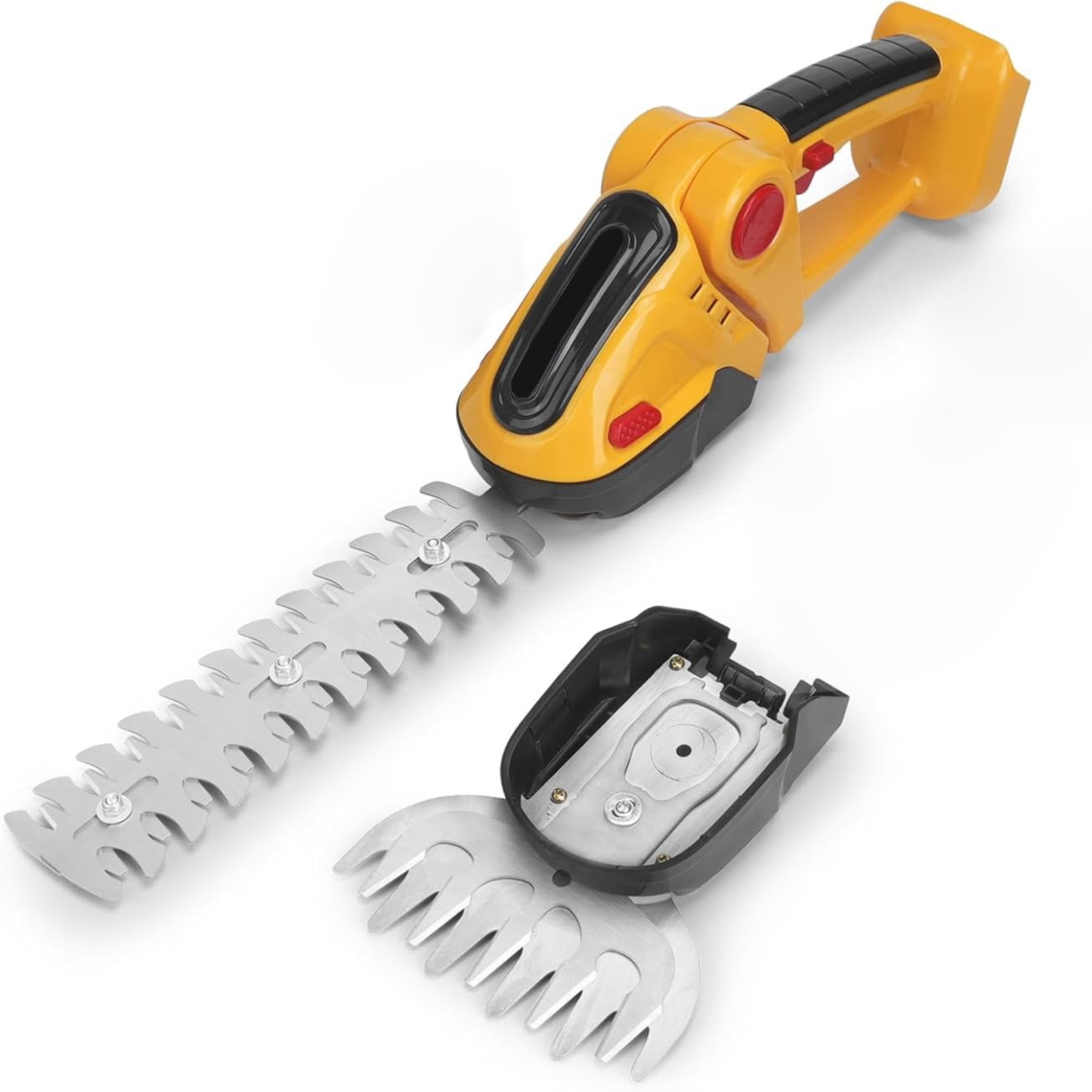 CNV Lightweight Electric Hedge Trimmer, 2.4 LBS Portable 2-in-1 Grass Cutter with 22cm Blades for Yard Maintenance