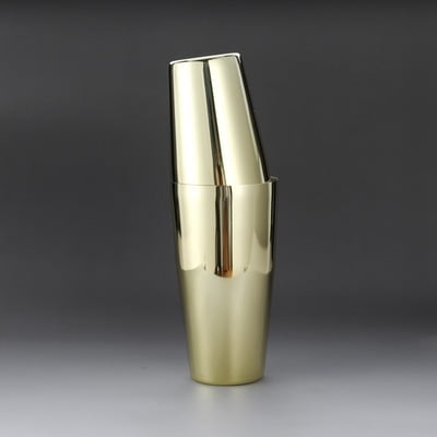 CNV Luxury Metallic Boston Shaker Set, Premium 304 Steel Two-Piece Drink Mixer for Professionals and Enthusiasts
