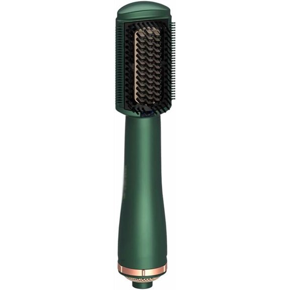 CNV PTC IonGlowProfessional Straightener Brush Far-Infrared & Negative Ion Dual Care System(Color : Green)
