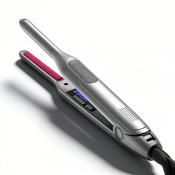 CNV Pencil Flat Iron for Short Hair & Edges, 1/3 Inch Mini Hair Straightener for Pixie Cuts, Bangs & Beards, Professional Titanium Precision Styler