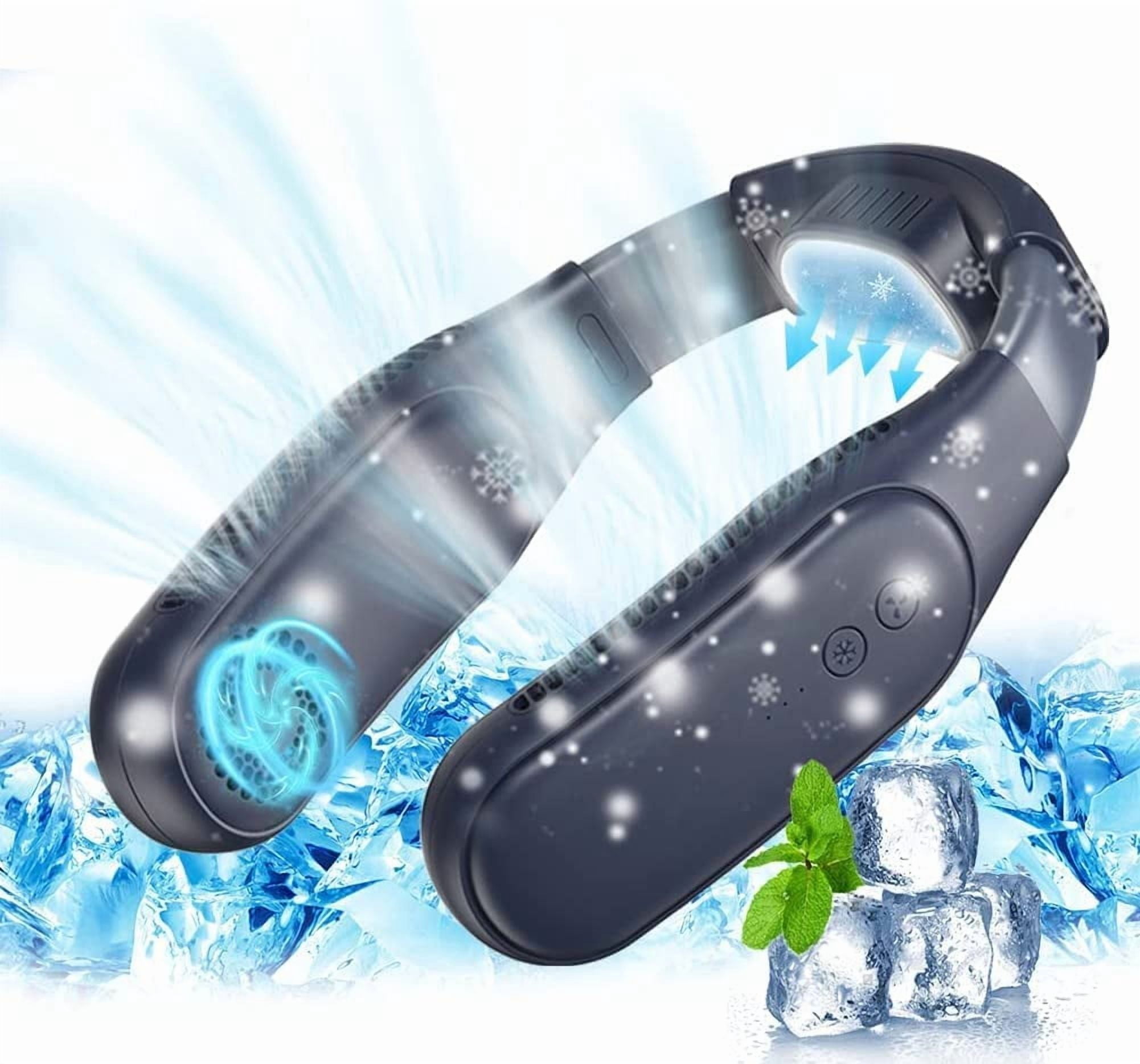 CNV Portable Bladeless Neck Fan with Cooling Chip, Wearable Air ...