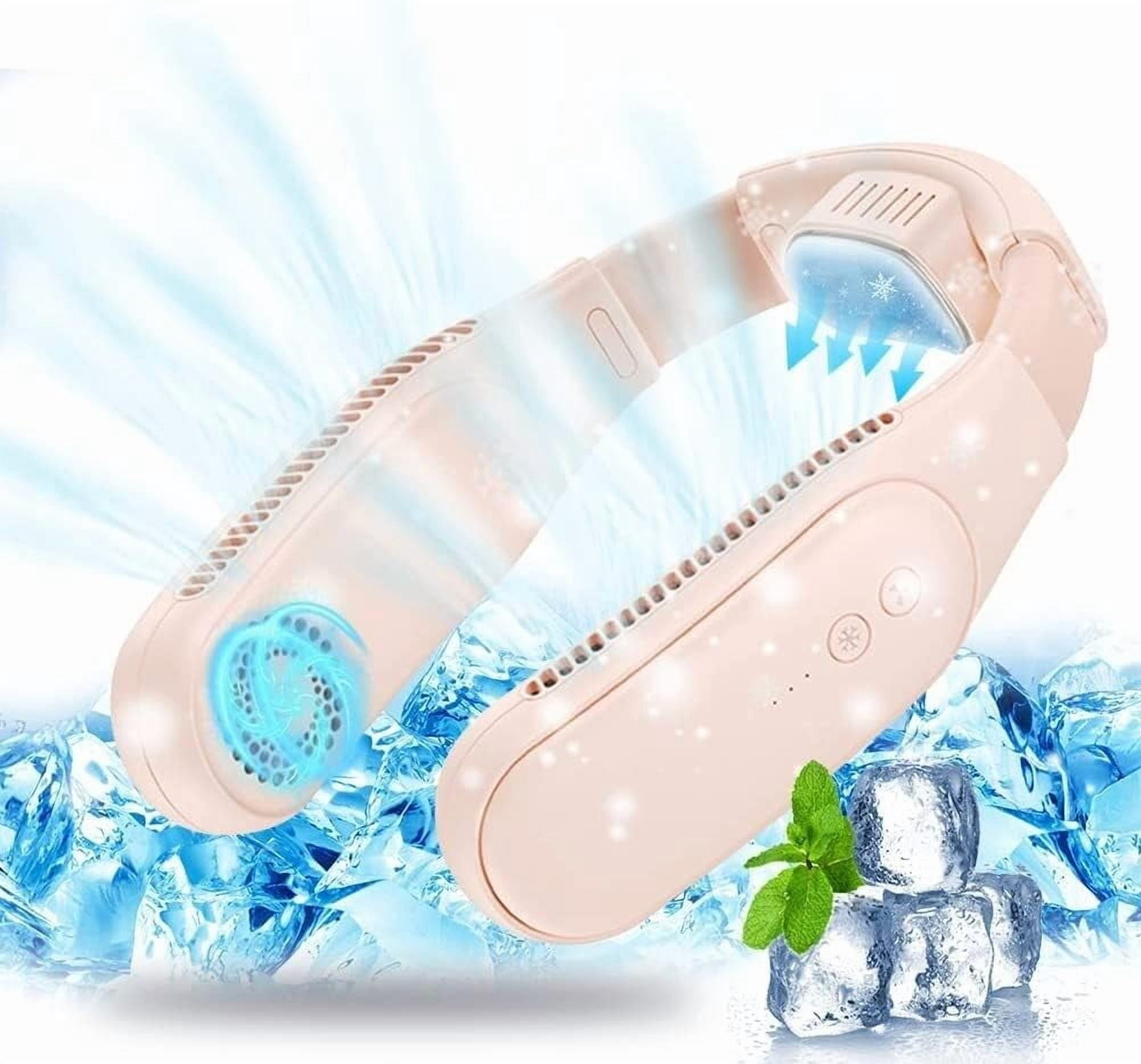 CNV Portable Bladeless Neck Fan with Cooling Chip, Wearable Air ...