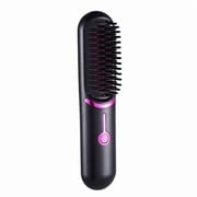 CNV Portable Cordless Hair Straightener Brush with USB-C Charging, Mini Ceramic Hot Comb for Instant Smoothing and Volume, Travel-Friendly Styling Tool