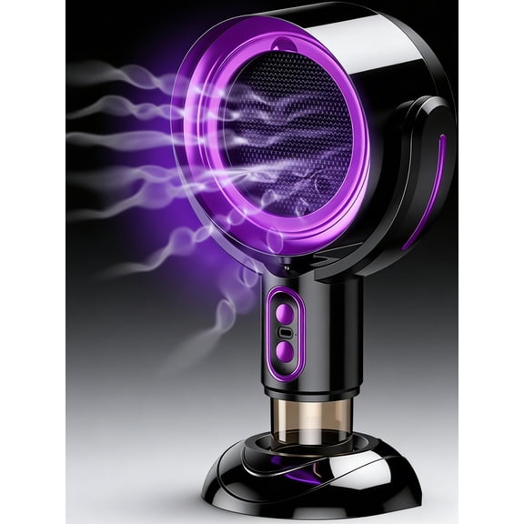 CNV Portable Tabletop Range Hood, USB Rechargeable Mini Smoke Extractor Fan with Washable Filter, Ductless Vent Hood for Indoor Cooking & Hot Pot