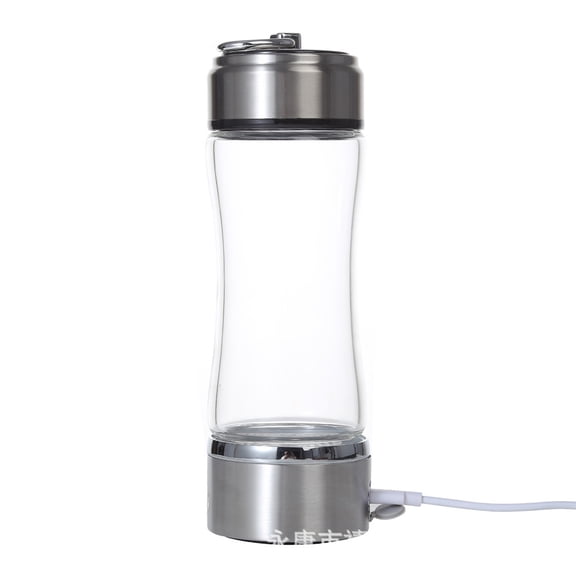CNV Premium SPE/PEM Hydrogen Water Bottle, Portable Hydrogen-Rich Water Maker with Bottle Adapter and Inhalation Tube, Smart Electrolysis Wellness Tool for Home, Gym and Travel, BPA-Free