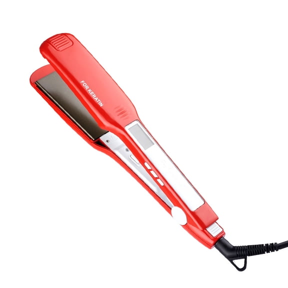 CNV Professional 1.75" Wide Plate Infrared Hair Straightener, Advanced Ceramic Tourmaline Flat Iron with 10 Digital Heat Levels, Rapid Smoothing Styler for Thick Hair