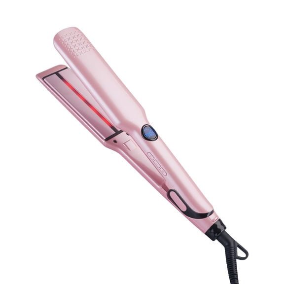 CNV Professional 1.75" Wide Plate Infrared Hair Straightener, Advanced Ceramic Tourmaline Flat Iron with 10 Digital Heat Levels, Rapid Smoothing Styler for Thick Hair