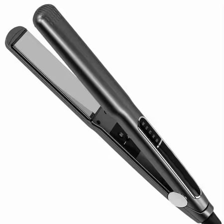 CNV Professional 2-in-1 Degree Hot Styler Hair Straightener LCD Display Battery/Electric Titanium Plates for Salon Household Hotel