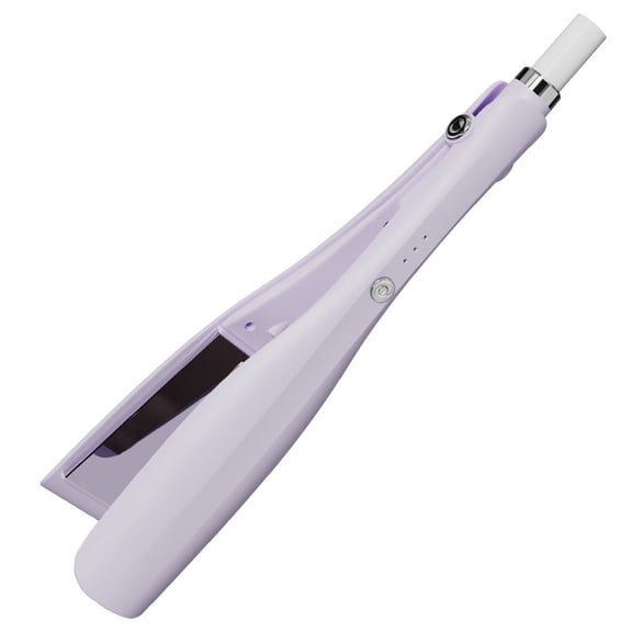 CNV Professional 2-in-1 Hair Straightener（Yellow） and Curler with Negative Ion Technology, 30s Rapid Heating Flat Iron with 3 Adjustable Temperature Levels, Portable Hair Styler for All Hair Types