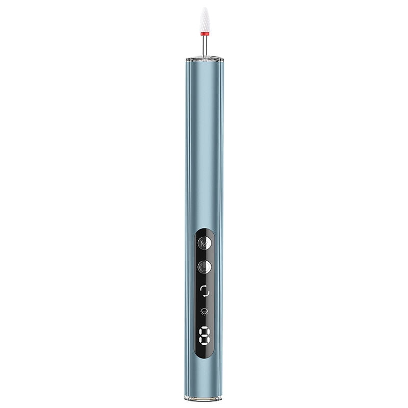 CNV Professional 2-in-1 Nail Polishing Pen & Drill with USB Rechargeable Metal UV Nail Lamp