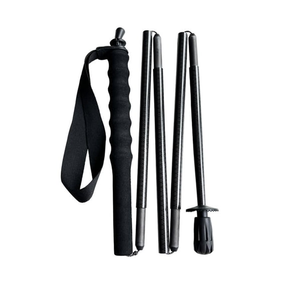 CNV Professional Carbon Fiber Trekking Poles, Ultra-Lightweight 5-Section Folding Hiking Sticks for Mountaineering and Trail Running