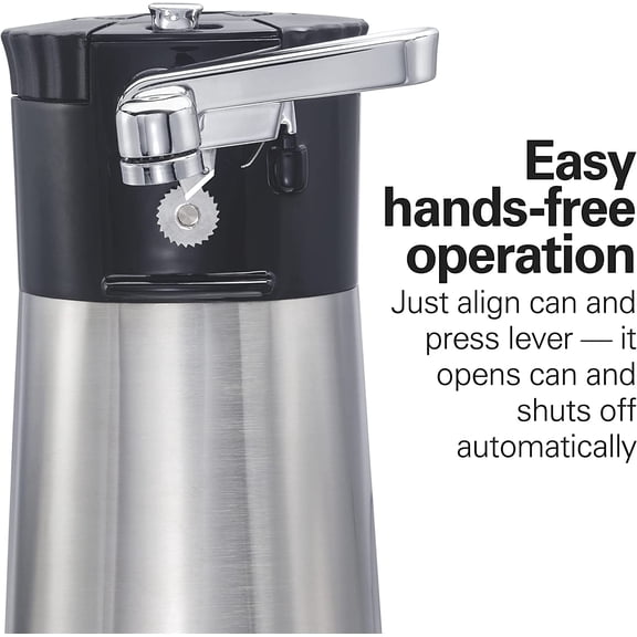 CNV Professional Electric Automatic Can Opener Station with Multi-Tool Attachments, 3-in-1 Hands-Free Tin and Bottle Opener for Kitchen