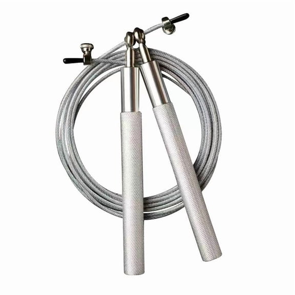 CNV Professional Speed Jump Rope with Aluminum Alloy Anti-Slip Handles, High-Speed Ball Bearing Skipping Rope for Crossfit and Boxing, 10ft Adjustable Steel Wire
