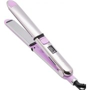 CNV Purple Titanium Ionic 2-in-1 Hair Straightener & Curler Flat Iron, Professional Fast Heating Styling Tool, Universal Dual Voltage Hair Styler Suitable for All Hair Types