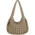 thumbnail image 1 of CNV Quilted Tote Bag Large Carryall Puffer Shoulder Bag Lightweight Padding Hobo Bag, 1 of 12
