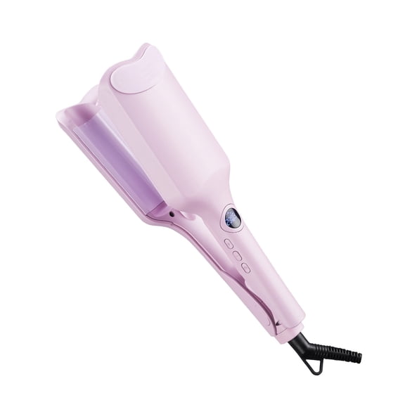 CNV Salon-Style Water Ripple Curling Iron, 1.25 Inch Ceramic Egg Roll Styler with Intelligent LCD Control, Rapid PTC Heat-Up Hair Crimper for All Hair Types