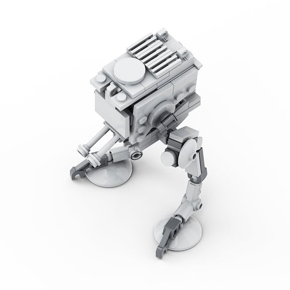 CNV Scout Transport Walker Building Blocks, Sci-Fi Mecha with Poseable Legs, Kids Construction Toy