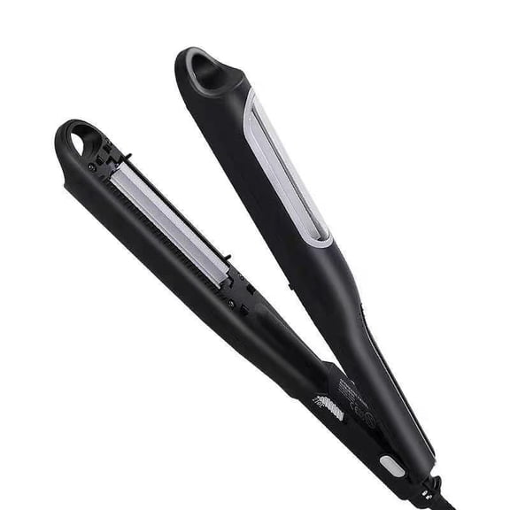 CNV Smart Auto-Rotating Volumizing Iron with Ionic Ceramic Plates, Professional Hair Crimper for Instant Texture and Bouncy Waves, Rapid Heating Styler