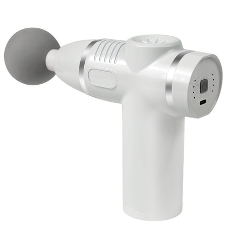 CNV Smart Mini Massage Gun with LCD Touch Screen, Portable Percussion Massager for Deep Tissue Muscle Recovery, 32 Speed Levels, USB-C Rechargeable, Pearl White