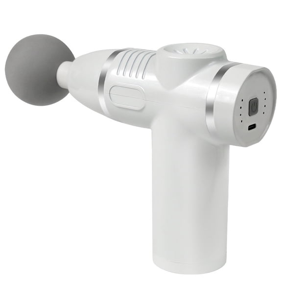 CNV Smart Mini Massage Gun with LCD Touch Screen, Portable Percussion Massager for Deep Tissue Muscle Recovery, 32 Speed Levels, USB-C Rechargeable, Pearl White
