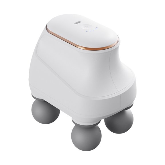 CNV Smart Quad-Node Mini Massage Gun with 4 Speed Levels, Portable Handheld Percussion Massager for Deep Tissue Muscle Conditioning, USB-C Rechargeable