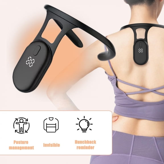 CNV Soothing Neck Instrument Lymphatic Drainage Device Relief Massage Device for Adult Body Shaping Pose Reminder Correct Posture Black