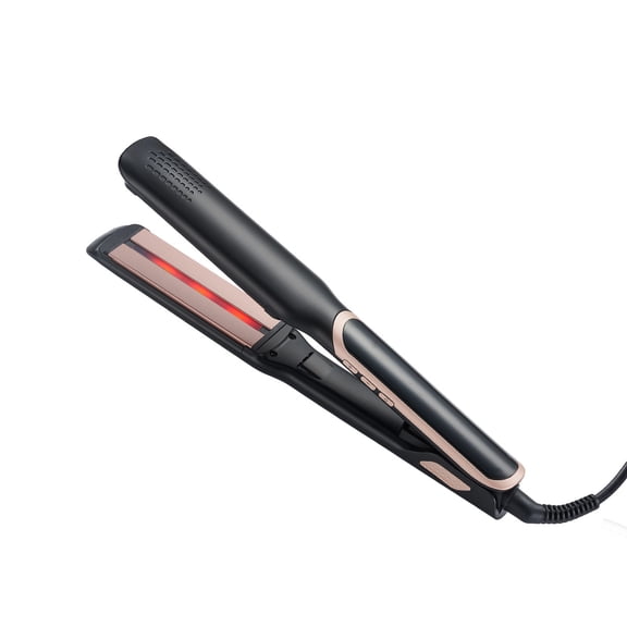 CNV SwiftStyle 1.75" Wide Plate Infrared Flat Iron, 10 Precise Digital Temp Levels Ceramic Straightener for Long Thick Hair, Ionic Smoothing Tool