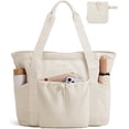 thumbnail image 1 of CNV Tote Bag for Women, Tote Shoulder Bag with Laptop Compartment and Zipper Handbag for Travel, Work, 1 of 11