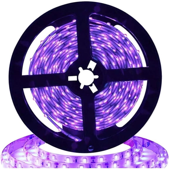 CNV Ultra-Bright Cool White LED Strip Lights, 16.4ft SMD 2835 Tape Light for Under Cabinet and Vanity, Flexible 12V Cuttable Rope Lighting for DIY Home Decoration (Non-Waterproof)