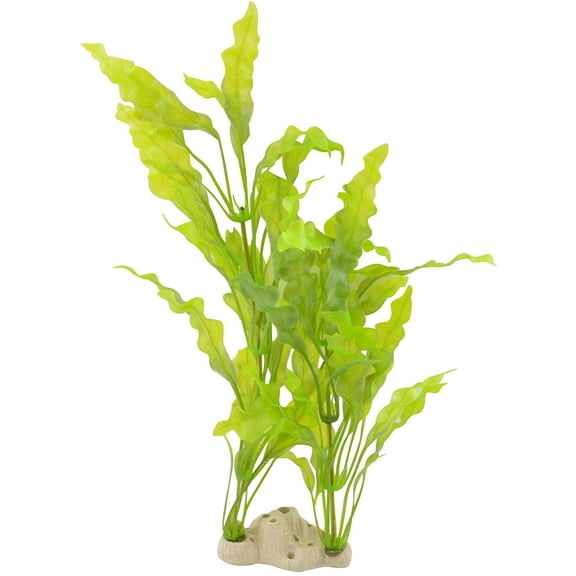CNZ Aquarium Decor Fish Tank Decoration Ornament Artificial Plastic Plant 17.5-inch Java Fern