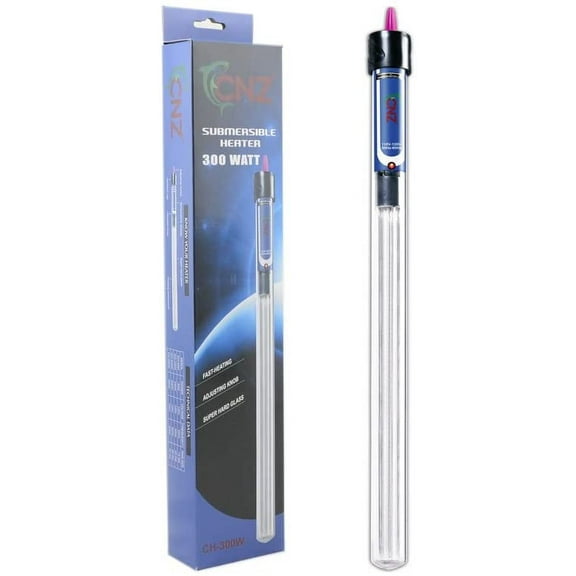 CNZ Aquarium Quartz Glass Submersible Heaters (300-watt)