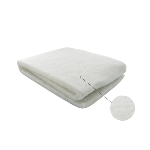 CNZ Fish Pond Filter Pad Media 12" Wide x 48" Long x 0.75" Thick, White