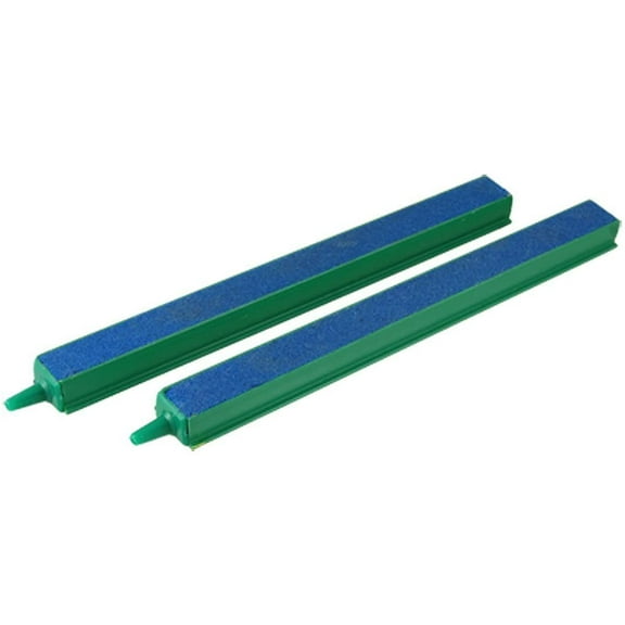 CNZ Fish Tank Air Bubble 2-Piece Air Stone Bars Green/Blue, 8-inch