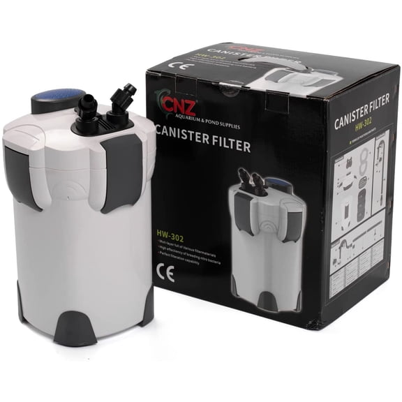 CNZ HW-302 265GPH Aquarium Canister Filter with Meida Kits