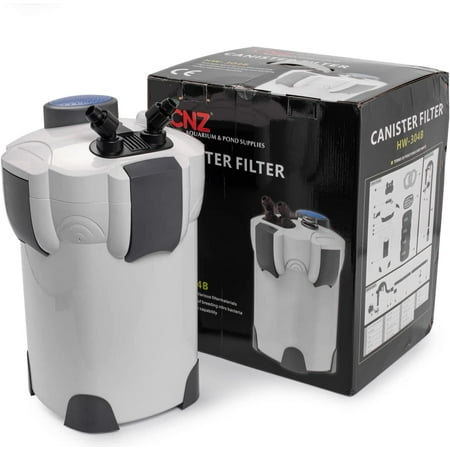 CNZ HW-304B 525GPH Canister Aquarium Filter with Built-in 9w Sterilizer